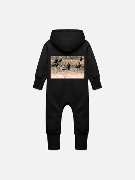 Geier - Baby Bio Sweat Overall mit Kapuze - Schwarz