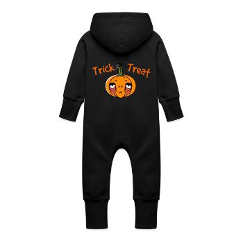 Trick or Treat Jack Pumpkinhead T-Shirt - Grenouillère à capuche bio en molleton Bébé - noir - Dos
