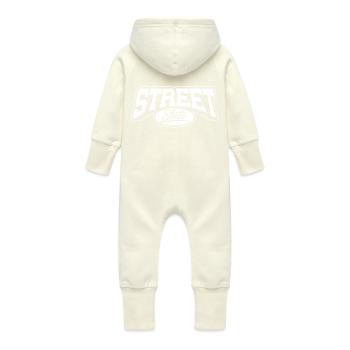 Straße Zustand W - Baby Bio Sweat Overall mit Kapuze - Vanille-Milchshake - Hinten