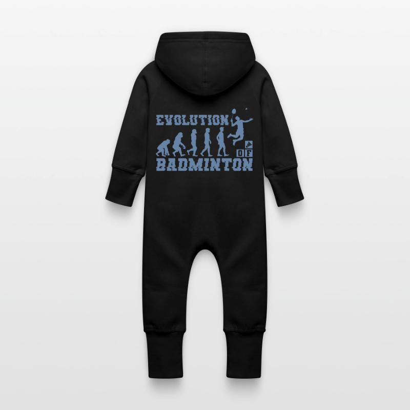 Badminton Evolution Silhouette Baby Bio Sweat Overall mit Kapuze