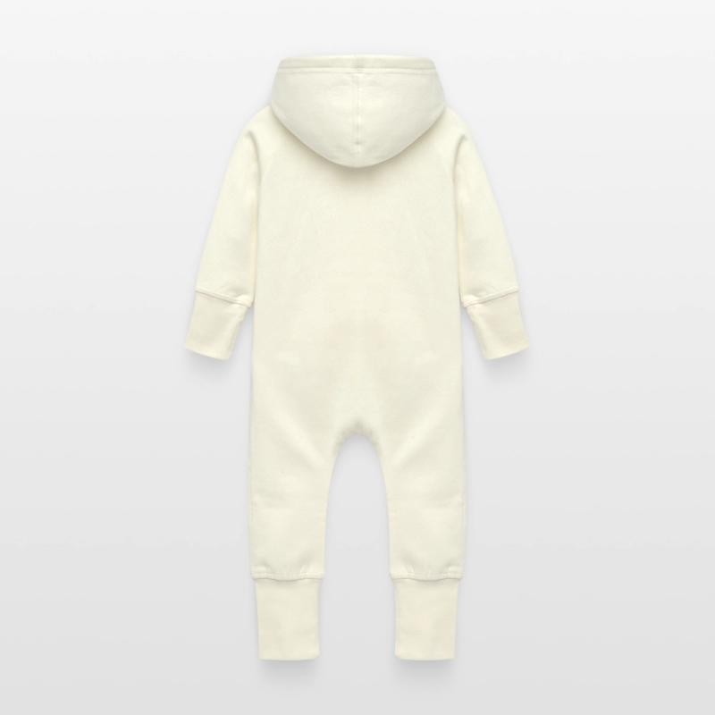Happy Easter - Easter bunny Easter eggs celebration gift Baby Organic Sweat Overalls With Hood