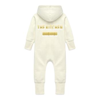 Cuisine - Grenouillère à capuche bio en molleton Bébé - vanille - Dos