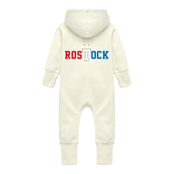 Rostock - Grenouillère à capuche bio en molleton Bébé - vanille - Dos