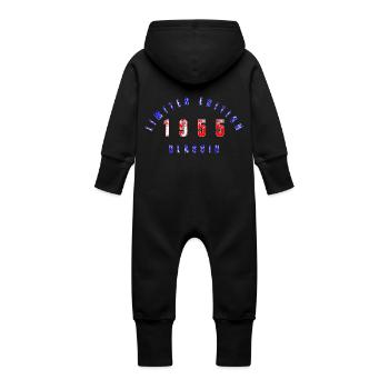 1955, Limited Edition - Baby Bio Sweat Overall mit Kapuze - Vanille-Milchshake - Hinten