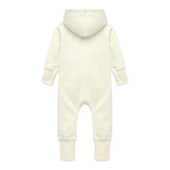 Christmas Sheet Music - Baby Organic Sweat Overalls With Hood - vanilla - Back