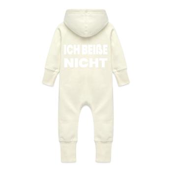 Party - Baby Bio Sweat Overall mit Kapuze - Vanille-Milchshake - Hinten