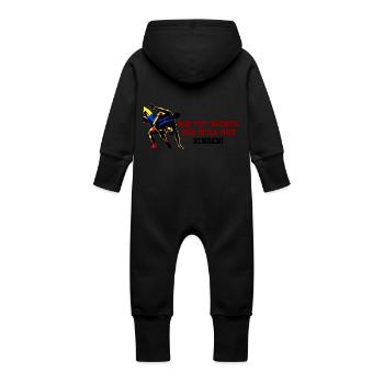 Ringen - Baby Bio Sweat Overall mit Kapuze - Schwarz - Hinten