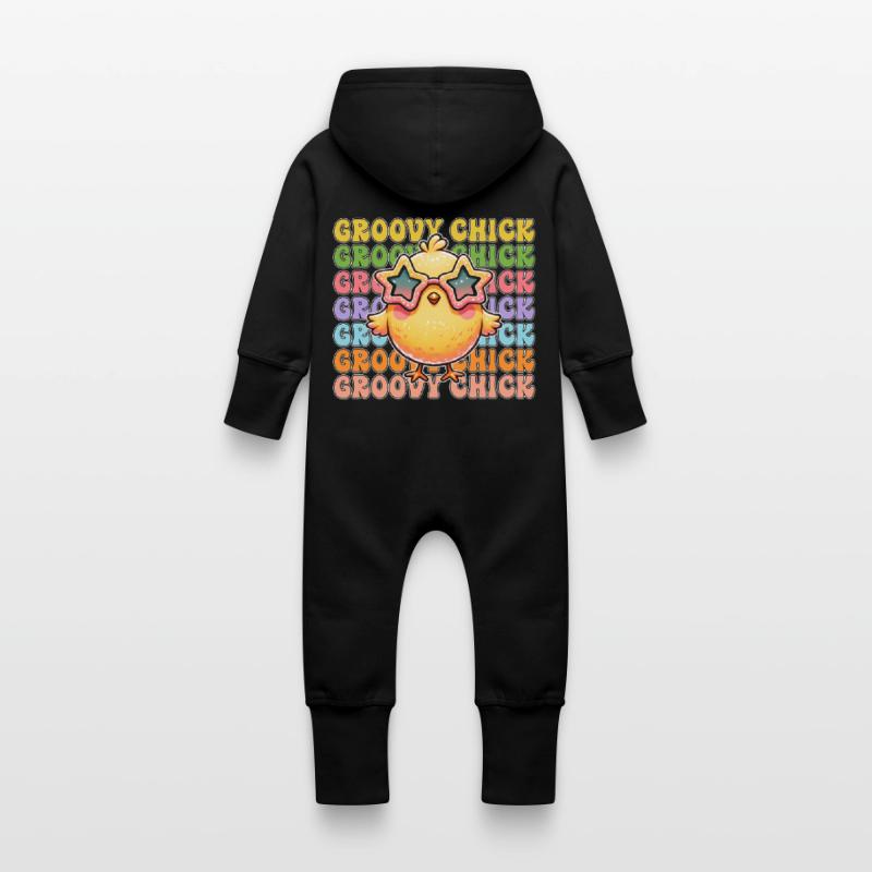 Easter Easter Bunny Easter Eve Easter Sunday Easter Egg Spring Baby Organic Sweat Overalls With Hood