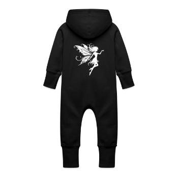 Fée Elfe - Grenouillère à capuche bio en molleton Bébé - vanille - Dos