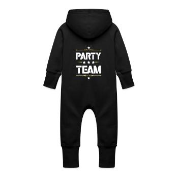 Équipe du parti - Grenouillère à capuche bio en molleton Bébé - vanille - Dos