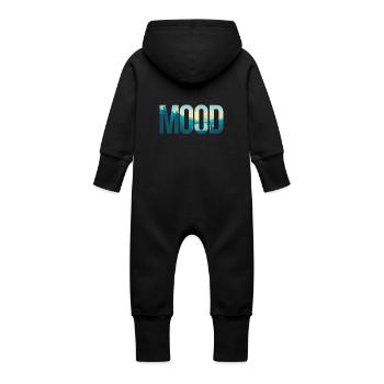 humeur - Grenouillère à capuche bio en molleton Bébé - noir - Dos