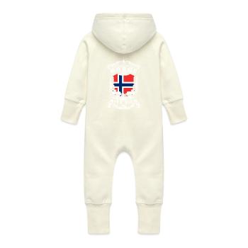 Norge - Norway - Norway - Baby Organic Sweat Overalls With Hood - vanilla - Back