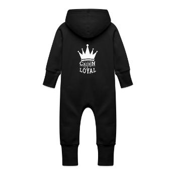 La Couronne - Grenouillère à capuche bio en molleton Bébé - vanille - Dos