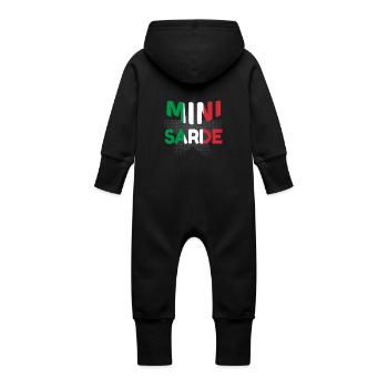 Sarde - Grenouillère à capuche bio en molleton Bébé - noir - Dos