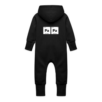 Elément chimique PaPa - Grenouillère à capuche bio en molleton Bébé - vanille - Dos