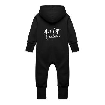 Aye Aye Captain - Baby Bio Sweat Overall mit Kapuze - Vanille-Milchshake - Hinten