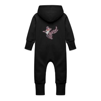 Goldfisch - Baby Bio Sweat Overall mit Kapuze - Schwarz - Hinten