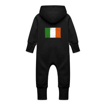 Irland - Baby Bio Sweat Overall mit Kapuze - Schwarz - Hinten