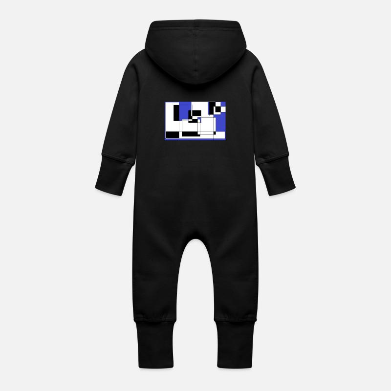 Ritual - Grenouillère à capuche bio en molleton Bébé - noir