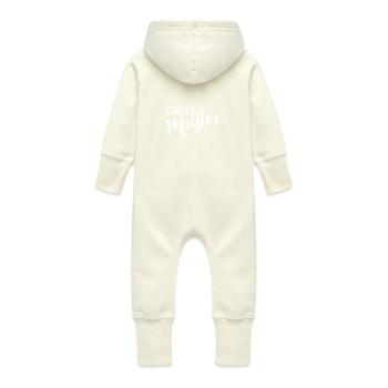Grillmeister Einfach - Baby Bio Sweat Overall mit Kapuze - Vanille-Milchshake - Hinten