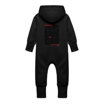 Es ist Grim Up North von der KLF - Baby Bio Sweat Overall mit Kapuze - Schwarz - Hinten