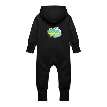 Oh fada on est Tarpin Bien à Marseille - Grenouillère à capuche bio en molleton Bébé - vanille - Dos