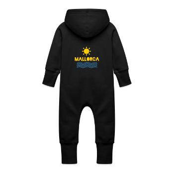 Mallorca Souvenir - Baby Organic Sweat Overalls With Hood - vanilla - Back