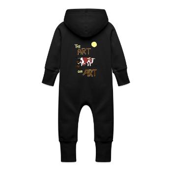 the ART of ART - Baby Bio Sweat Overall mit Kapuze - Schwarz - Hinten