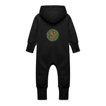 Nu test d'oeil - Grenouillère à capuche bio en molleton Bébé - vanille - Dos