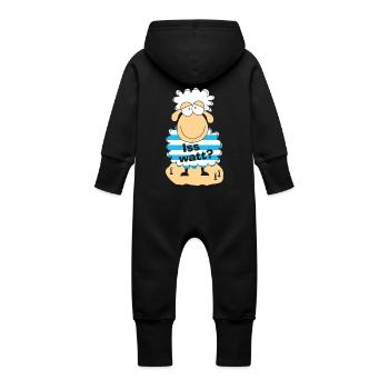 Iss watt? - Baby Bio Sweat Overall mit Kapuze - Vanille-Milchshake - Hinten