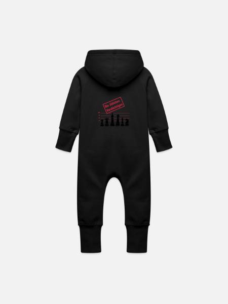 Die üblichen Verdächtigen - Baby Bio Sweat Overall mit Kapuze - Schwarz