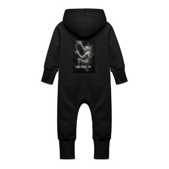 One more try. - Baby Bio Sweat Overall mit Kapuze - Schwarz - Hinten