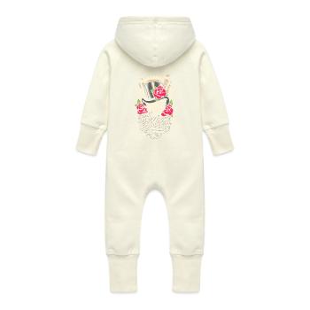 The magician - Baby Organic Sweat Overalls With Hood - vanilla - Back