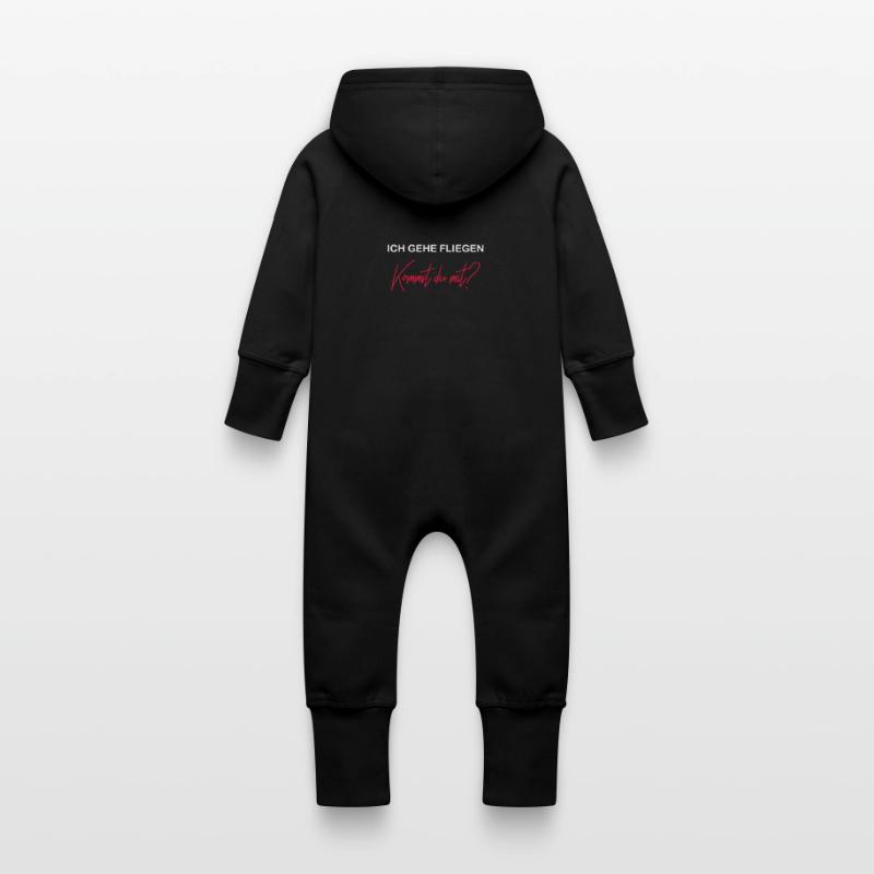 fly Baby Organic Sweat Overalls With Hood