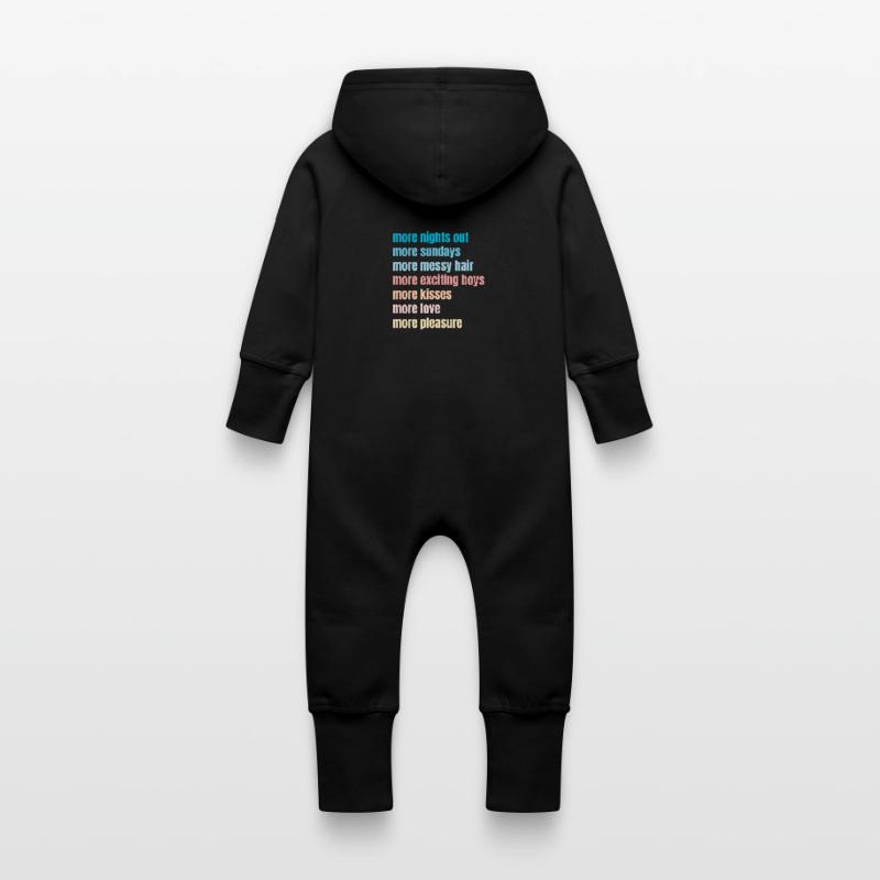 fun Baby Organic Sweat Overalls With Hood