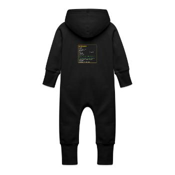 Legendäre Katzenmama Legendär Katzen Tiere Cat - Baby Bio Sweat Overall mit Kapuze - Schwarz - Hinten