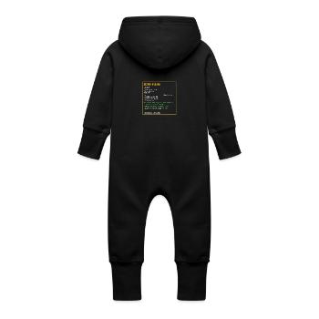 Legendärer fester Freund Liebe Beziehung verliebt - Baby Bio Sweat Overall mit Kapuze - Schwarz - Hinten