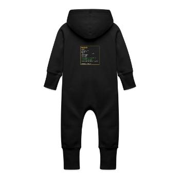 Legendärer Pro Gamer Legendär Held PC Zocken Gamer - Baby Bio Sweat Overall mit Kapuze - Schwarz - Hinten