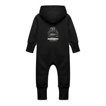 Ein Opa für Blödsinn - Funny T-Shirt für den Opa - Baby Bio Sweat Overall mit Kapuze - Vanille-Milchshake - Hinten