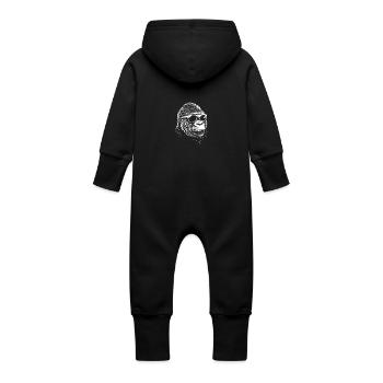 Cool Gorilla Lunettes de soleil Singe d’été Graphique - Grenouillère à capuche bio en molleton Bébé - vanille - Dos