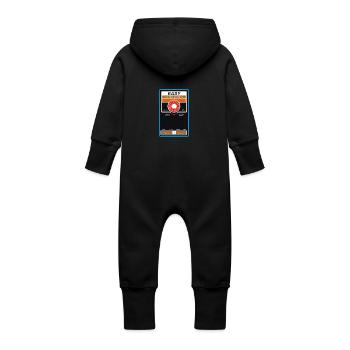 SUBLIME SUPER RETRO STYLE LOGO ART BRUT ... - Baby Bio Sweat Overall mit Kapuze - Schwarz - Hinten
