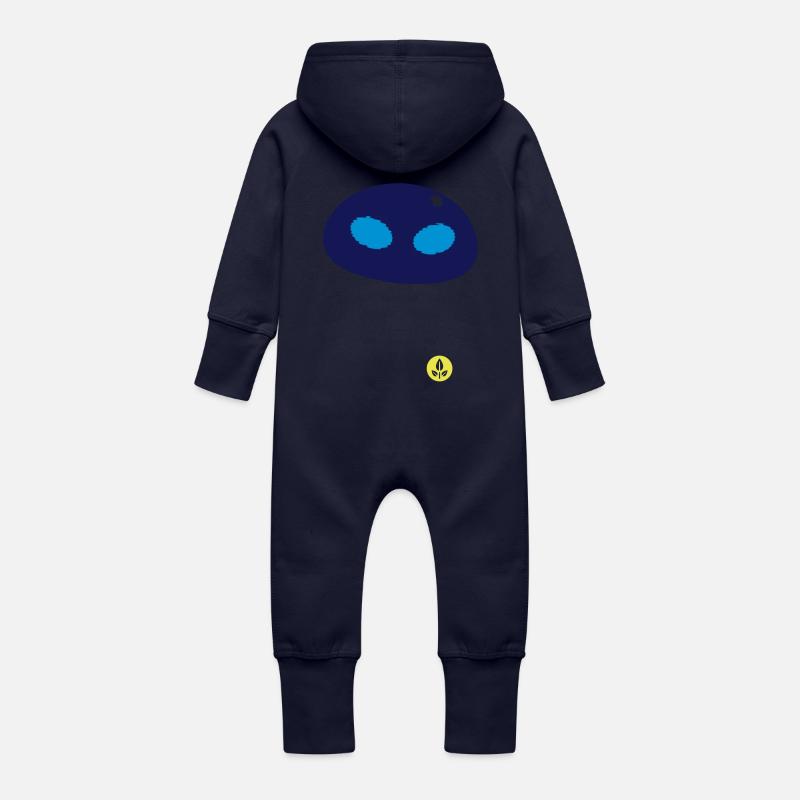WALL-E Eve Plante - Grenouillère à capuche bio en molleton Bébé - marine