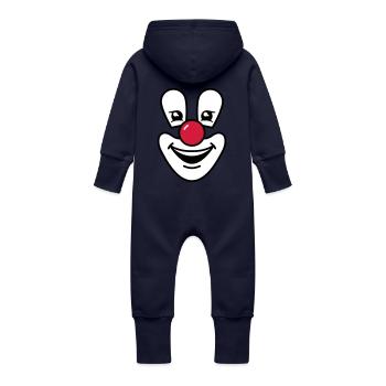 Clown - Baby Bio Sweat Overall mit Kapuze - Navy - Hinten