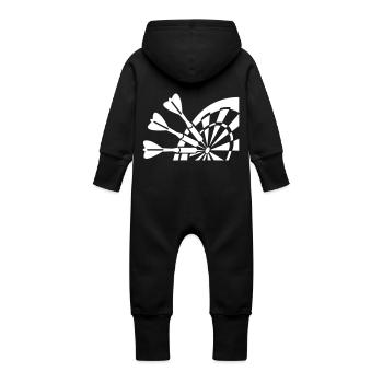 Dard - Grenouillère à capuche bio en molleton Bébé - vanille - Dos