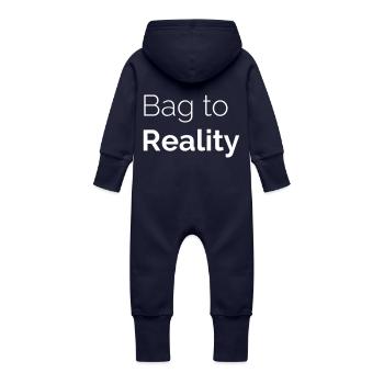 reality-09 - Baby Bio Sweat Overall mit Kapuze - Navy - Hinten