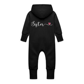 Soeur - Grenouillère à capuche bio en molleton Bébé - vanille - Dos