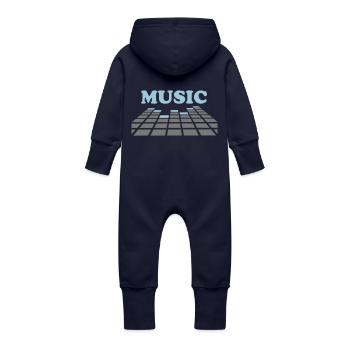 equalizer - Baby Organic Sweat Overalls With Hood - navy - Back