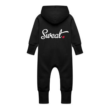 Train - Grenouillère à capuche bio en molleton Bébé - vanille - Dos