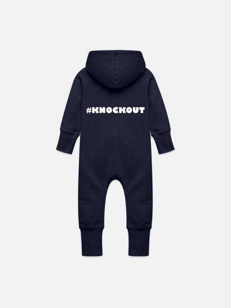 #KNOCKOUT - Baby Bio Sweat Overall mit Kapuze - Navy