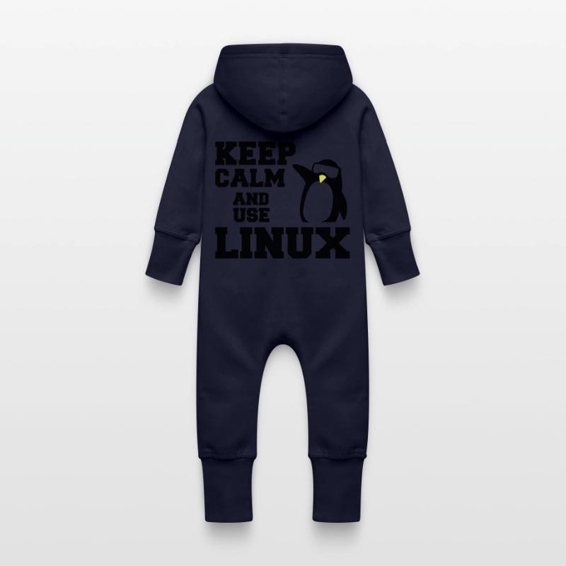 garder utilisation calme linux Grenouillère à capuche bio en molleton Bébé